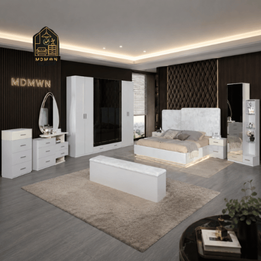 طقم غرفة نوم تصميم عصري وجميل