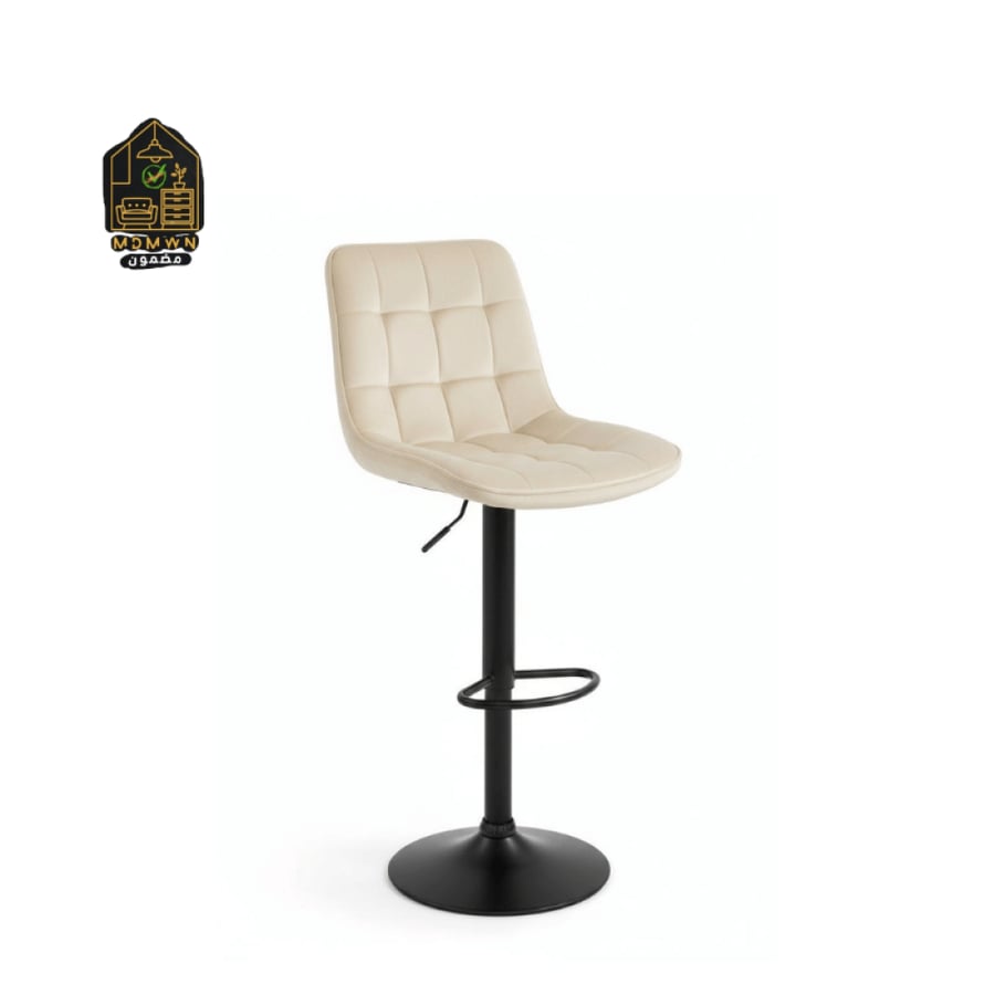 Modern upholstered bar stool in multiple colors