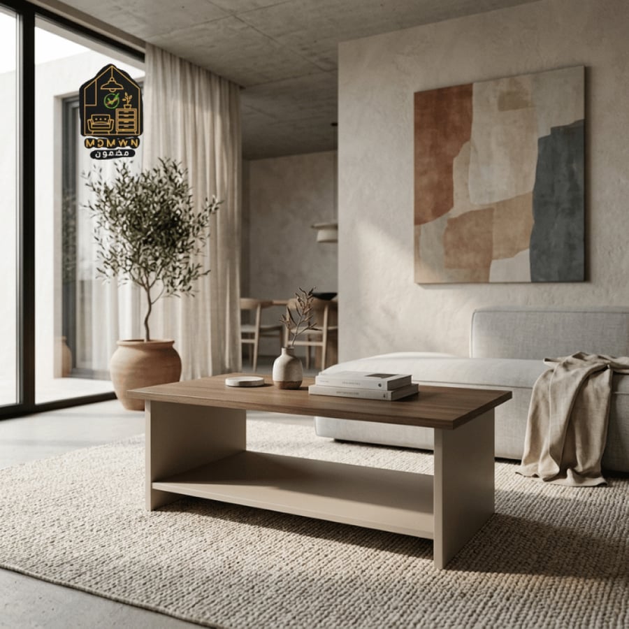 Modern design wooden coffee table in two sizes