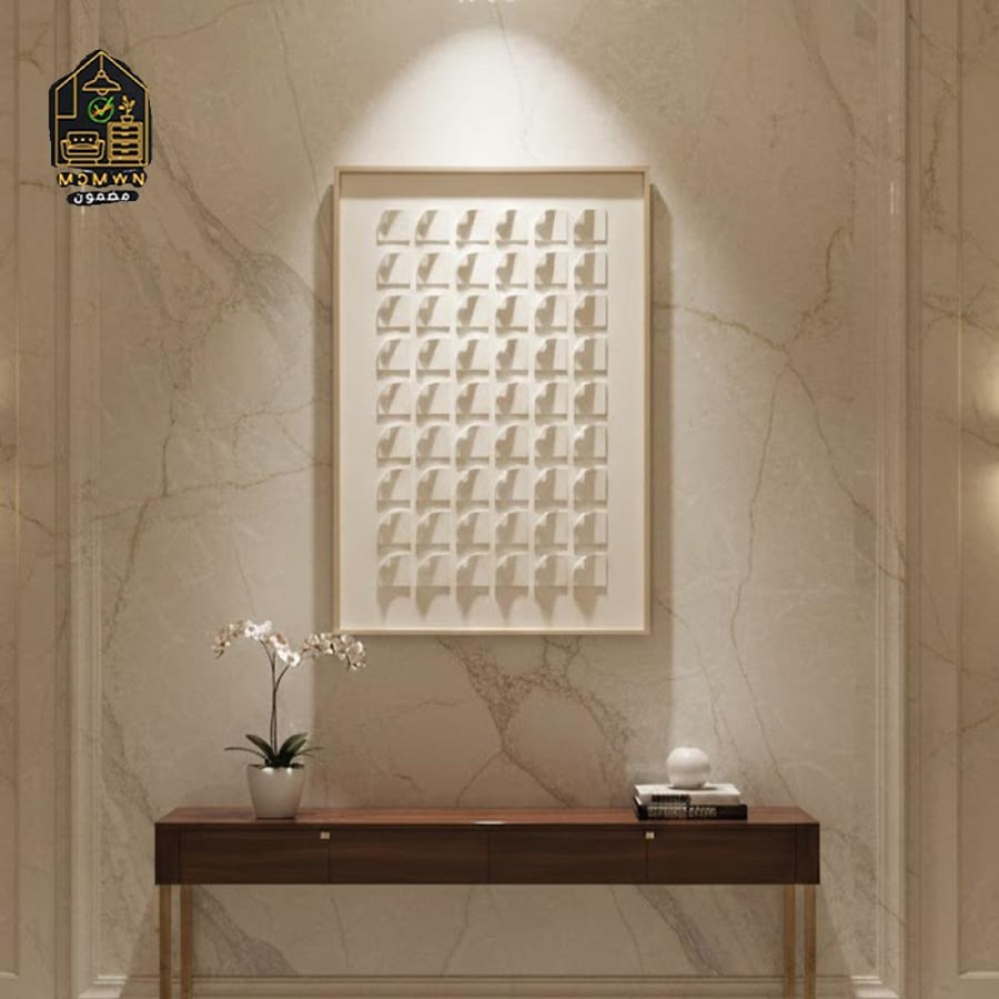 3D Curved Squares Art Wall Panel