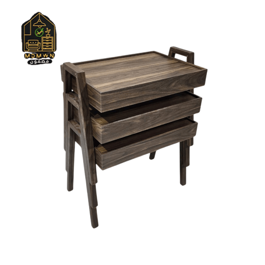 طقم طاولات خدمة تركي مدرج ثلاثي