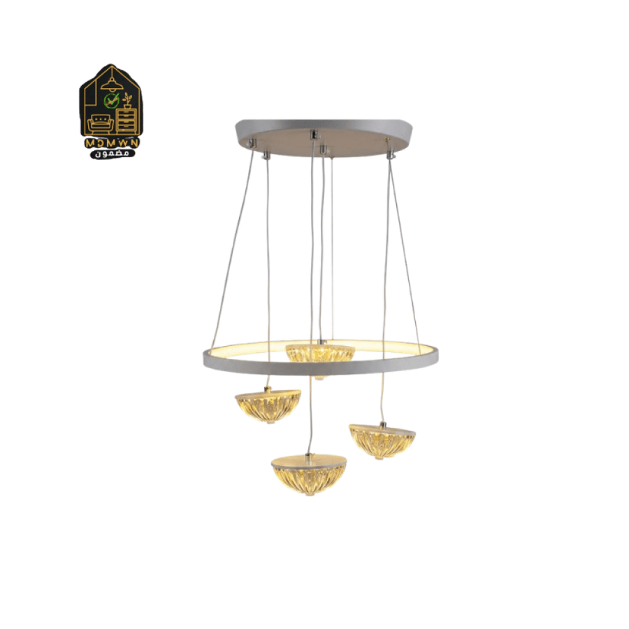 Modern chandelier with an elegant design and multiple colors