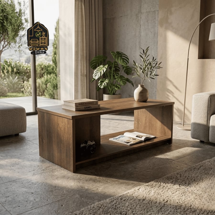 Practical Rectangular Office Tea Table - Durable Wood