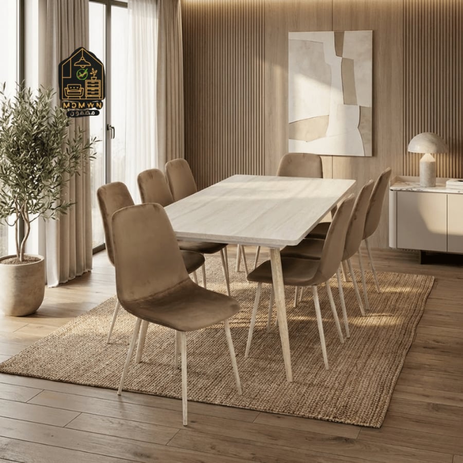 Modern dining table sizes and colors