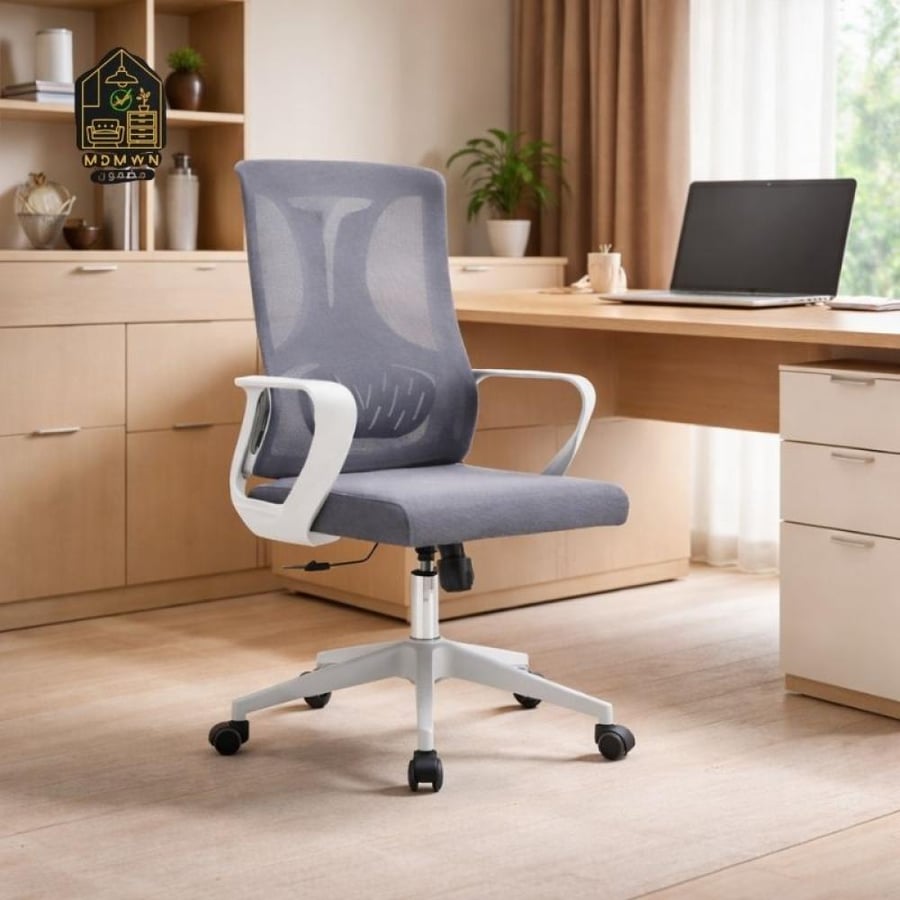 Swivel chair in gray