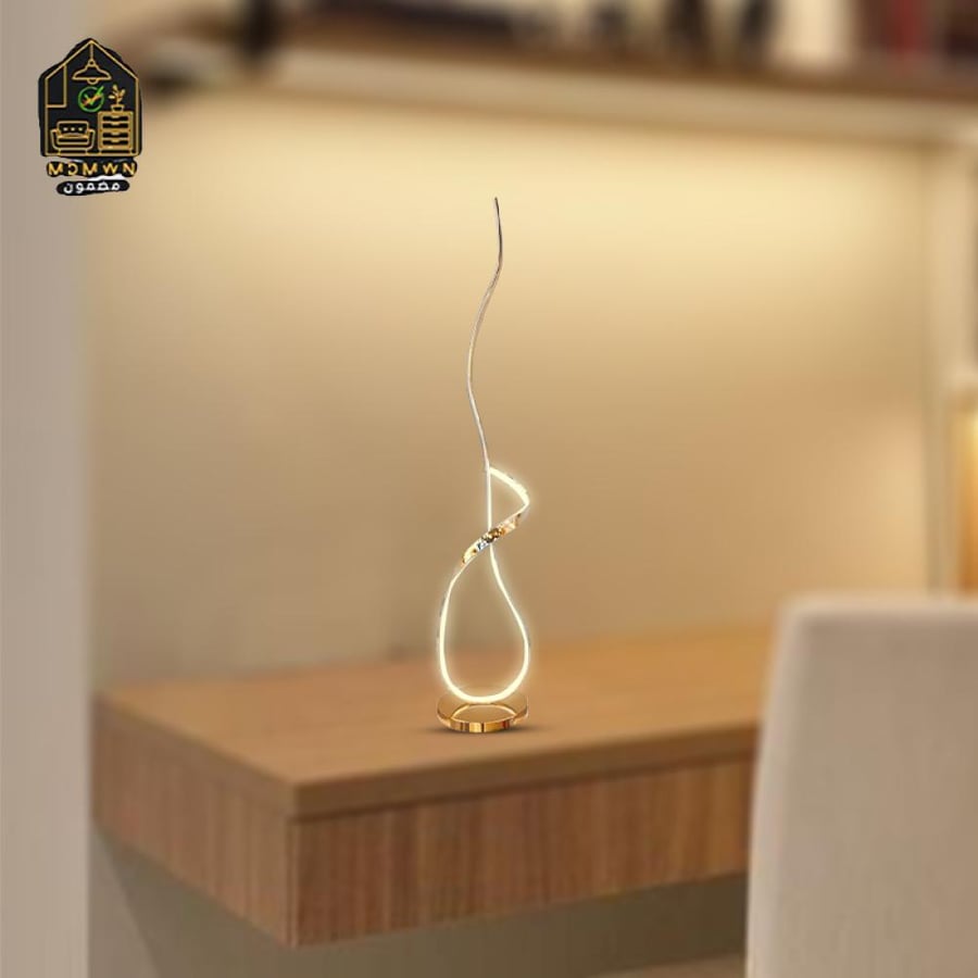 Spiral floor lamp