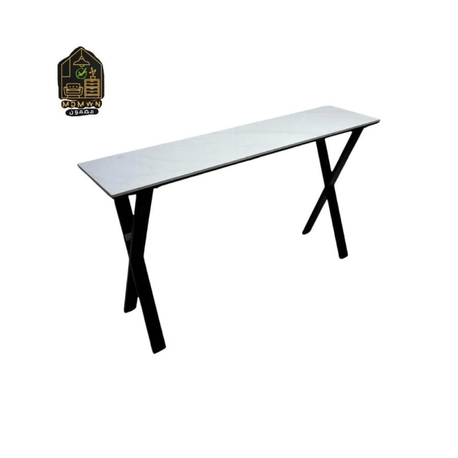 Stylish modern ceramic entryway table, 140 cm