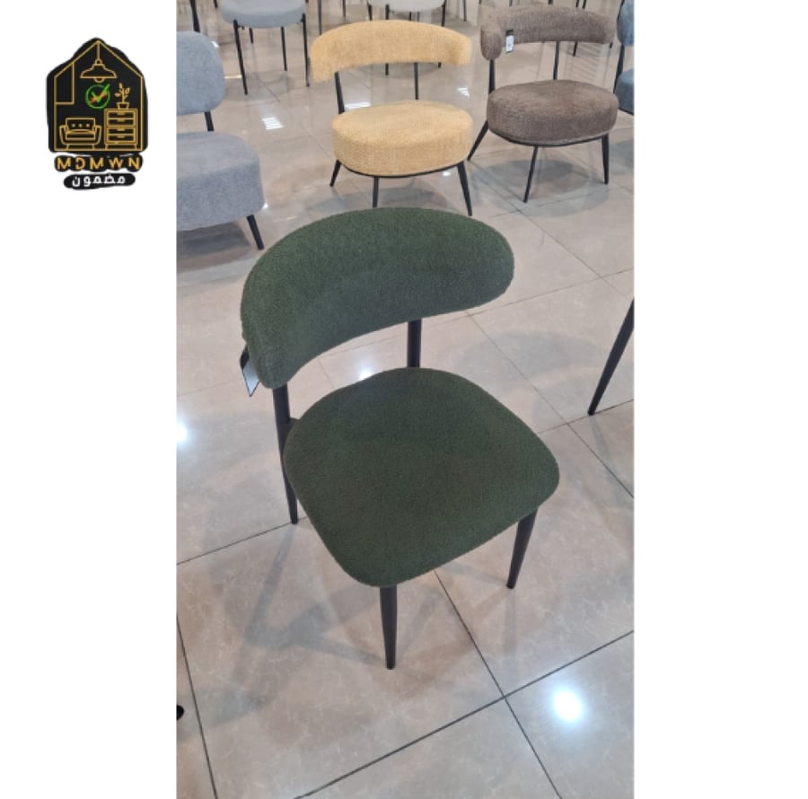 Modern single bouclé chair, various colors
