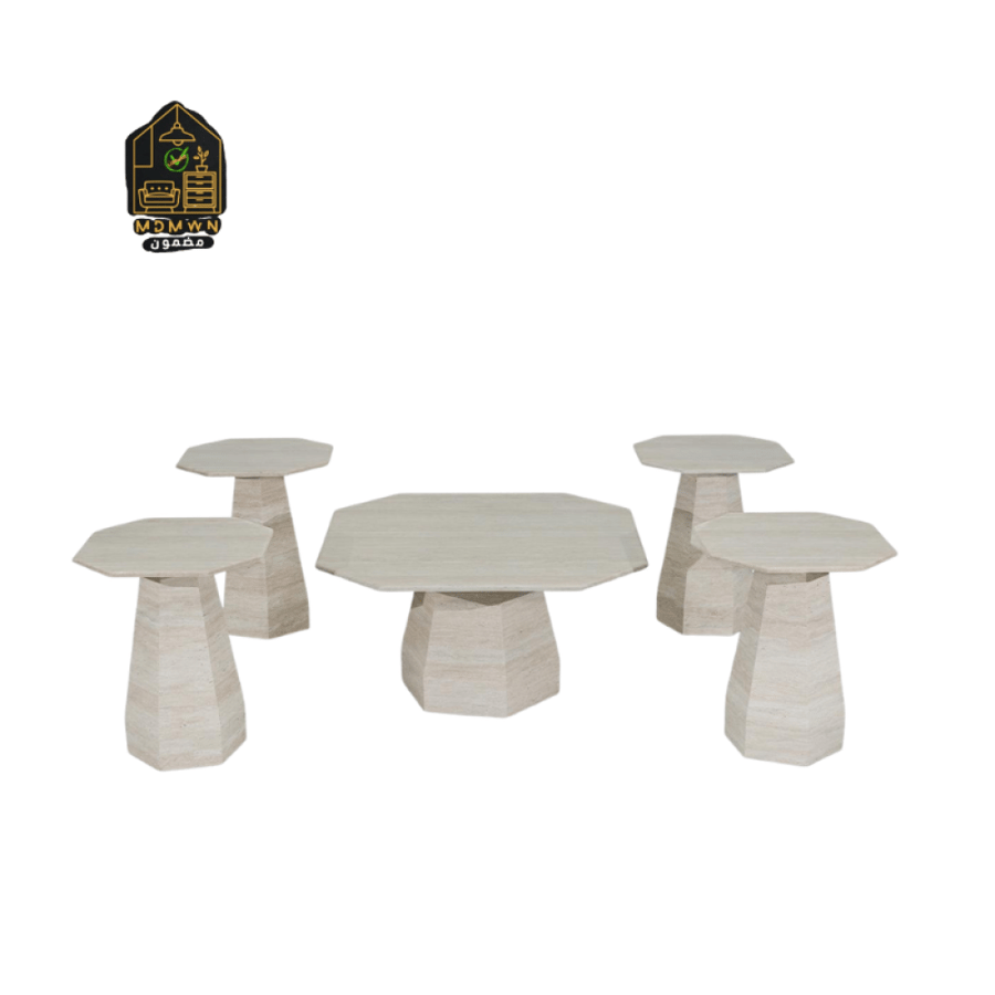 Modern marble tea set