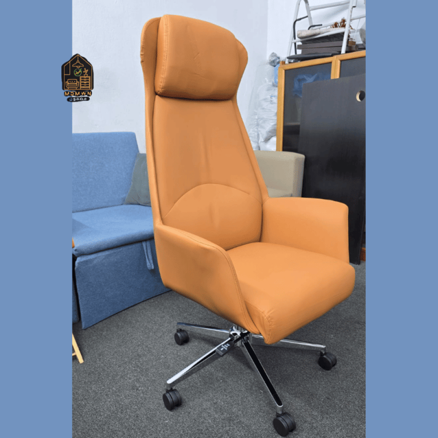 Swivel office chair with high back, multiple colors