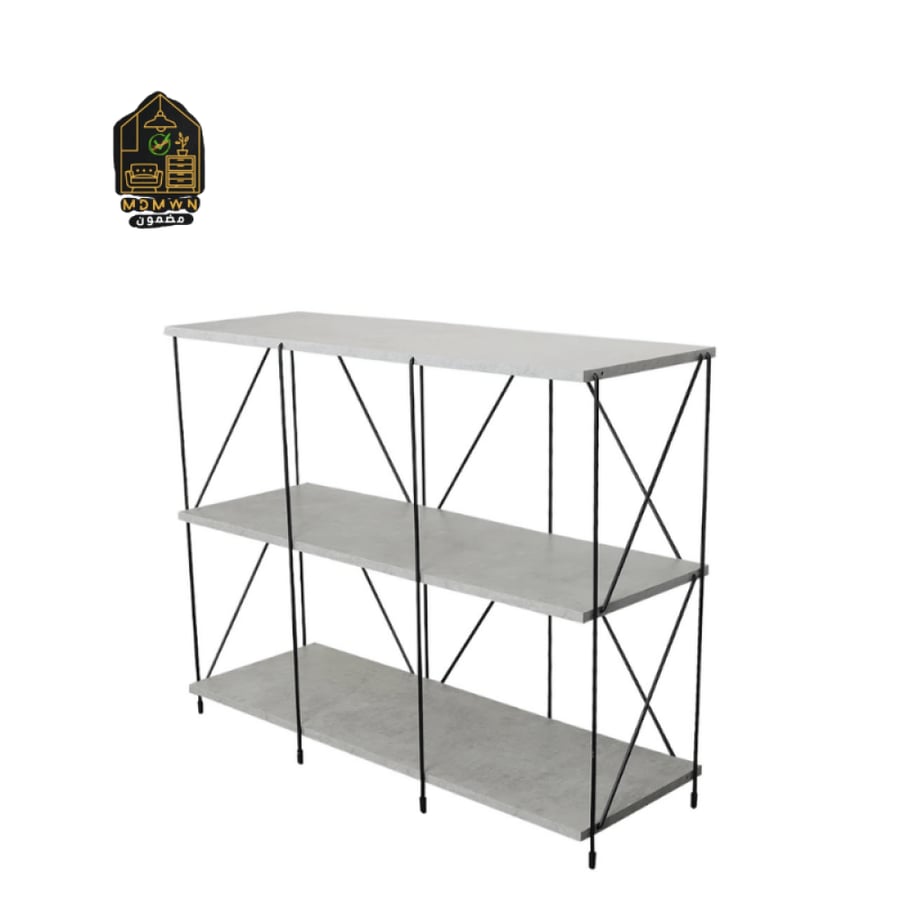 Two-tone storage shelving unit