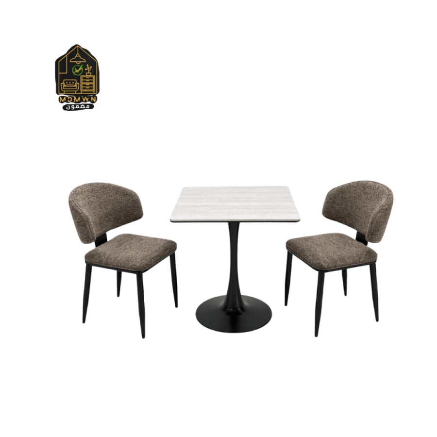 Dining table, two chairs and a table