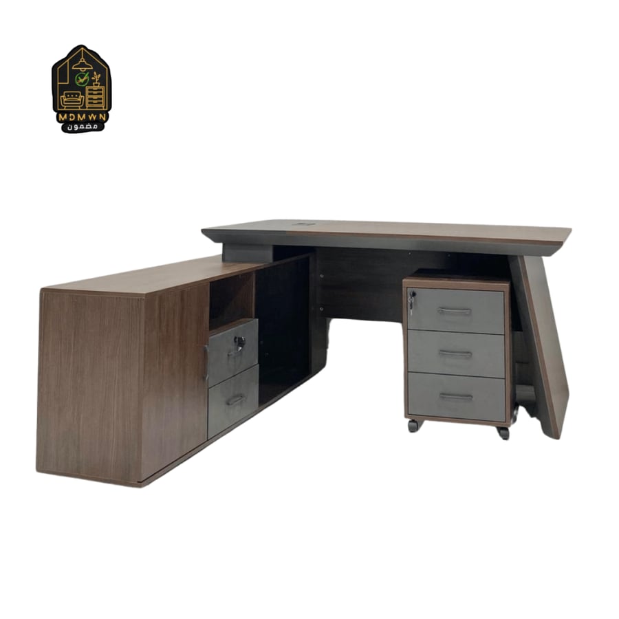 Modern corner management desk, 140 cm