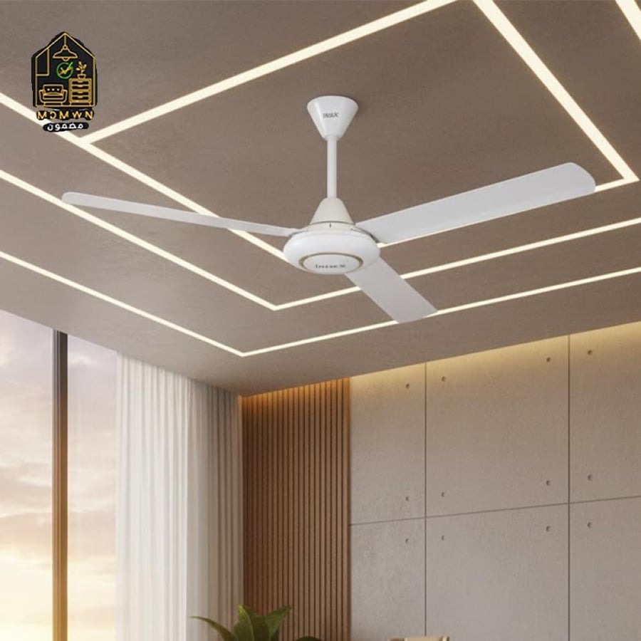 Classic 56-inch 3-blade ceiling fan, white