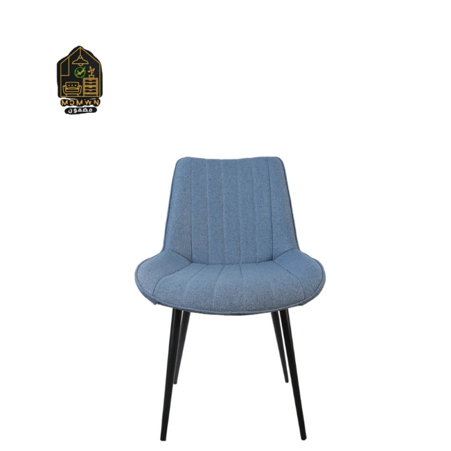Comfortable, modern fabric dining chair