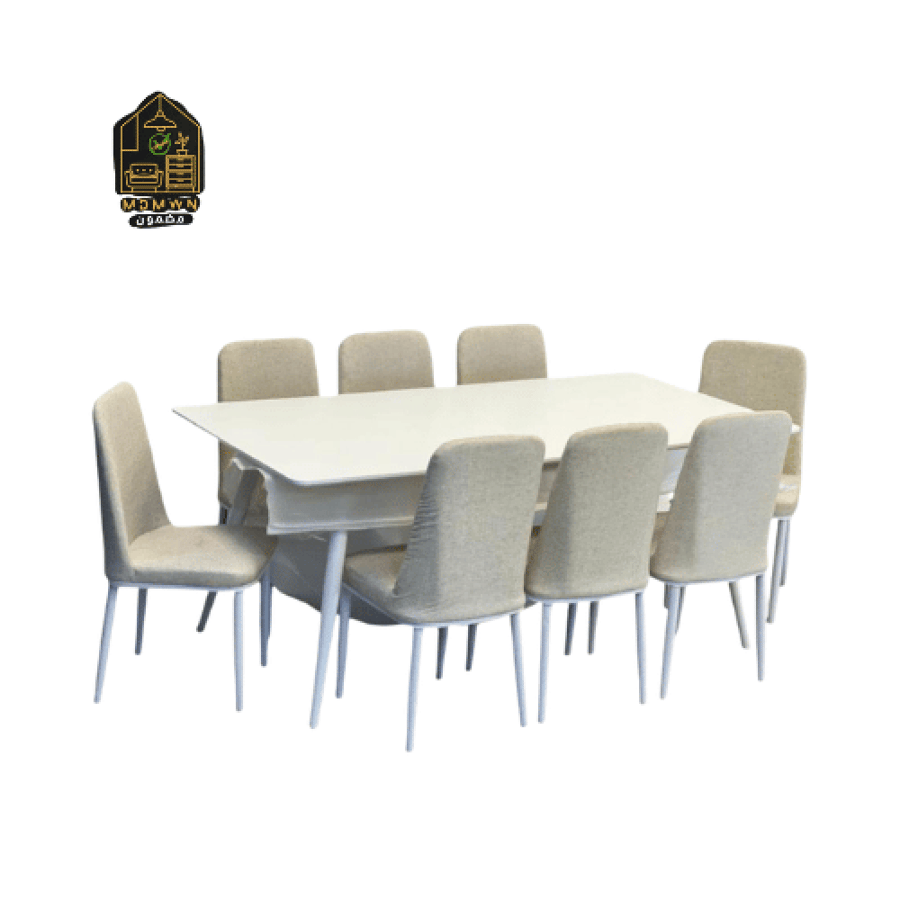 6-chair wooden dining table