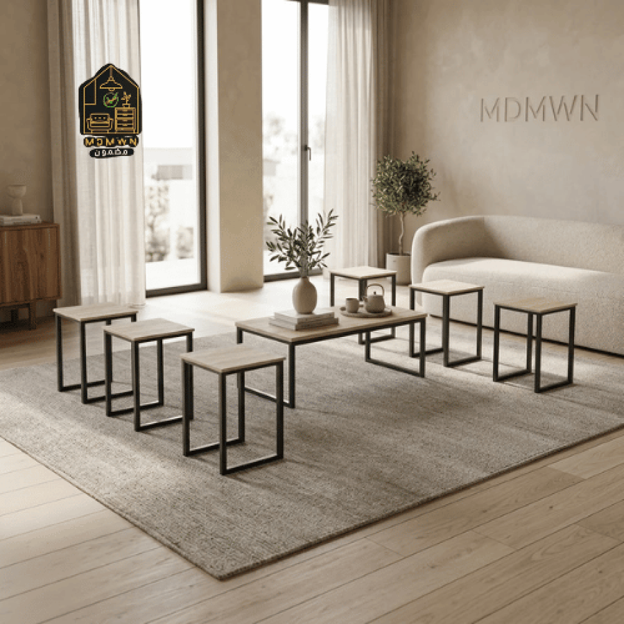 طقم طاولات وسط وجانبية