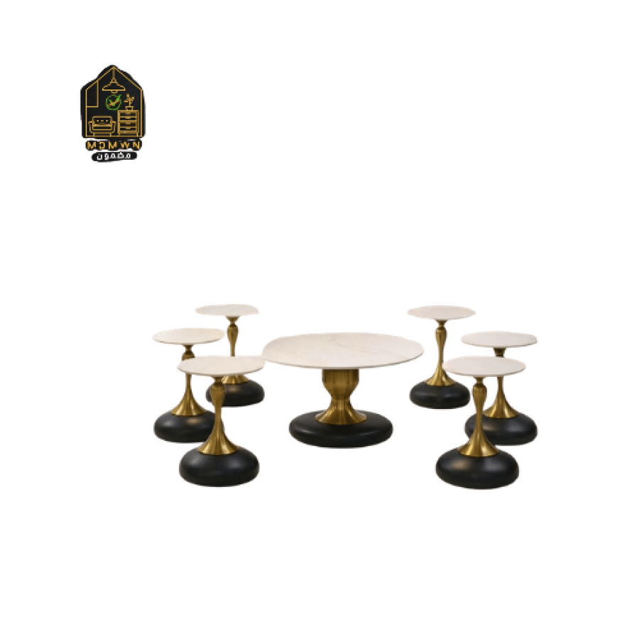 طاولة شاي رخامية دائرية