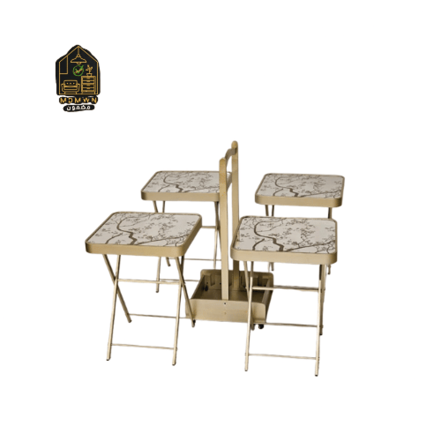 Tea table set with bag
