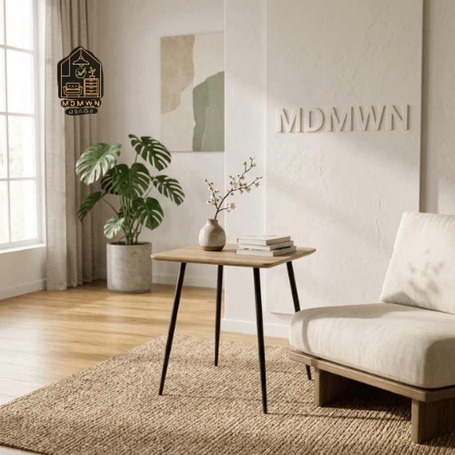 Modern square side table in various colors