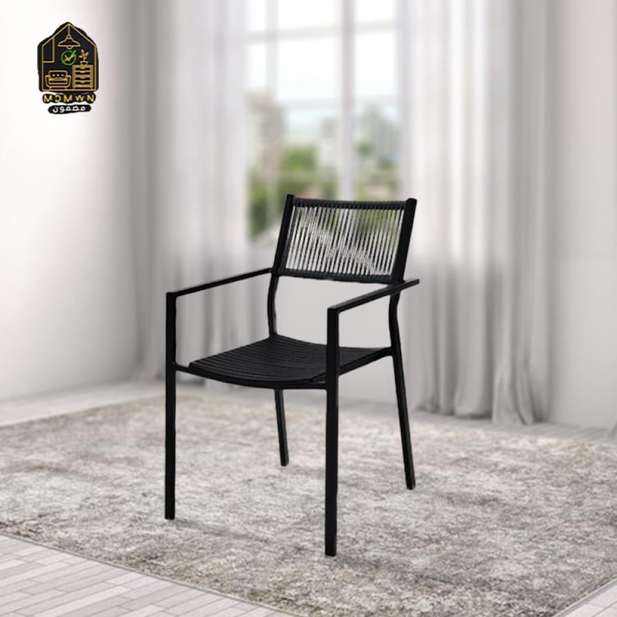 كرسي حديقة معدني بتصميم عصري ومريح