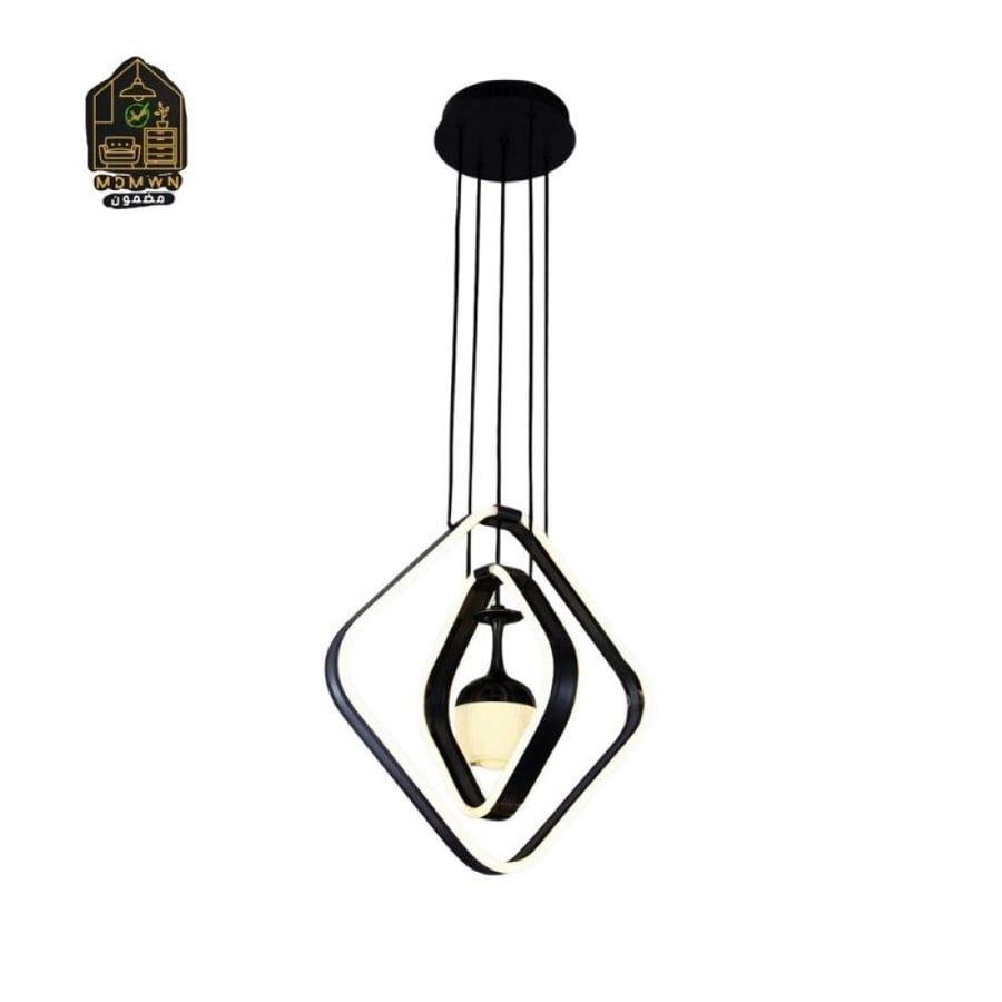 Chandelier with an elegantly interlocking geometric design
