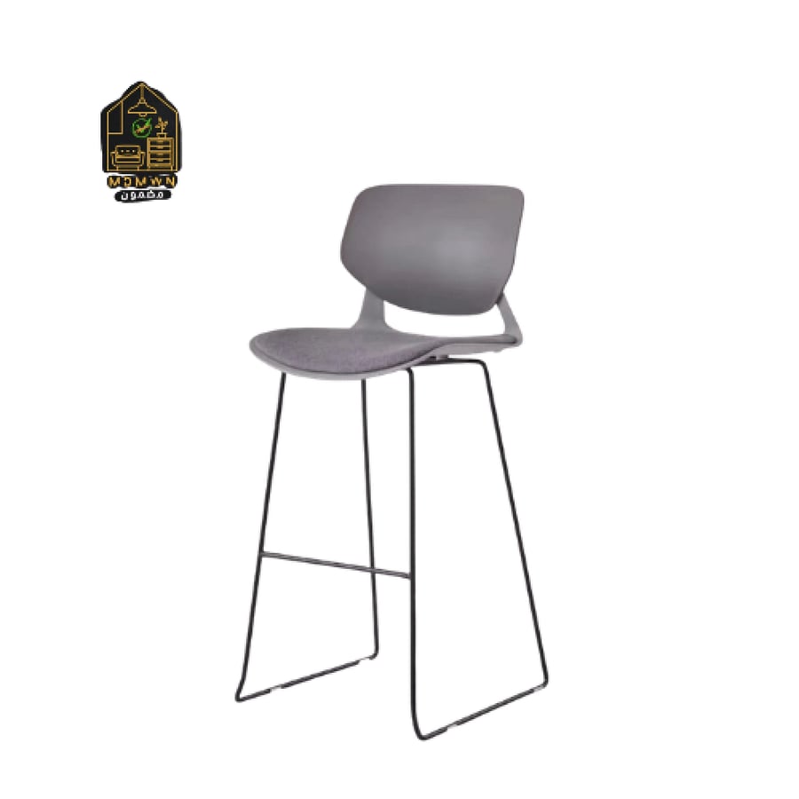 Modern white high bar stool