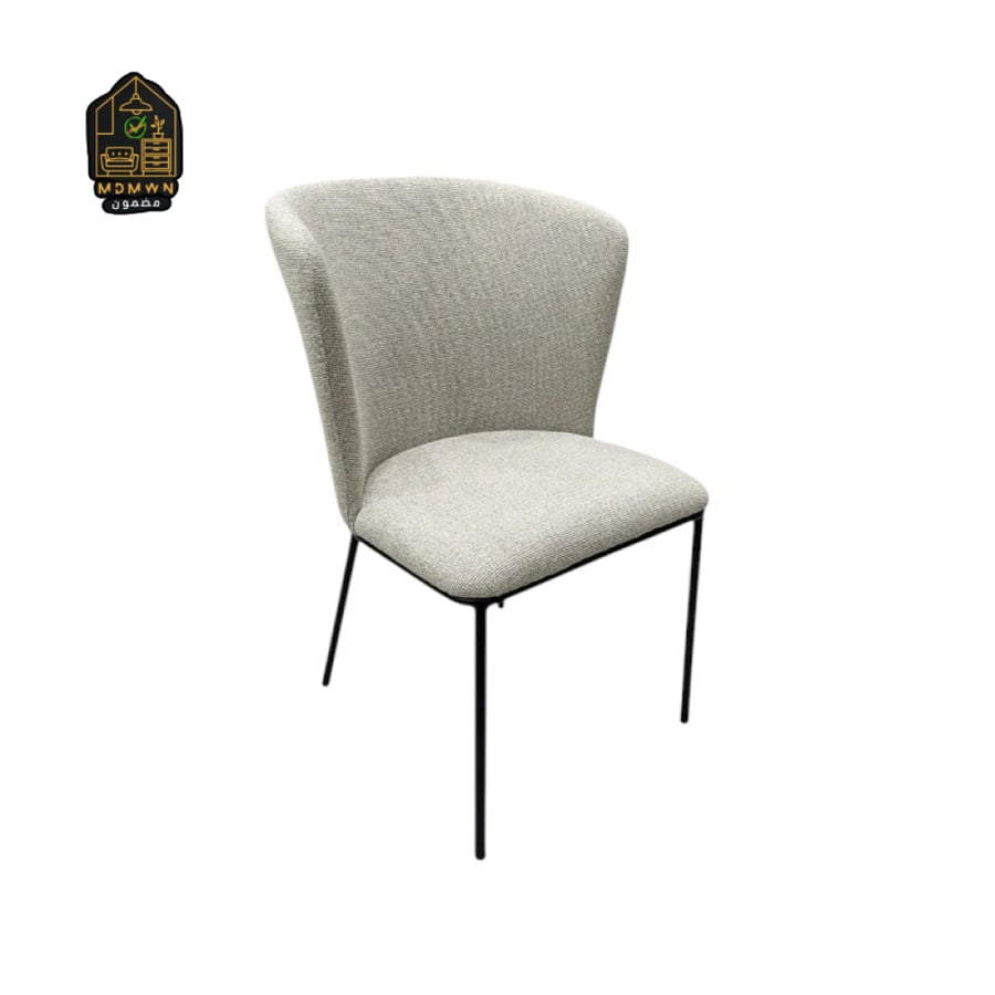 Dining chair with curved back - comfortable and luxurious design