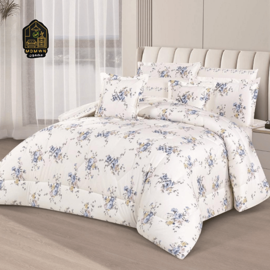 100% cotton Chinese Nafrene with blue flowers