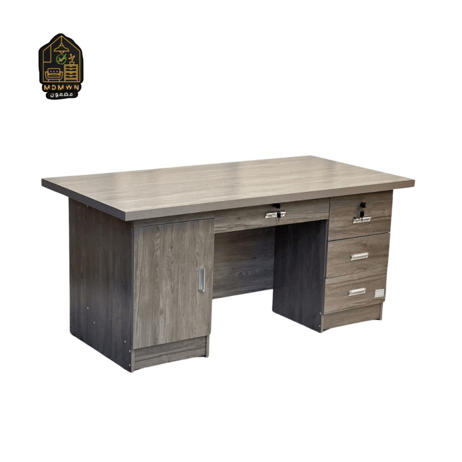 Modern solid wood desk with 120cm drawers