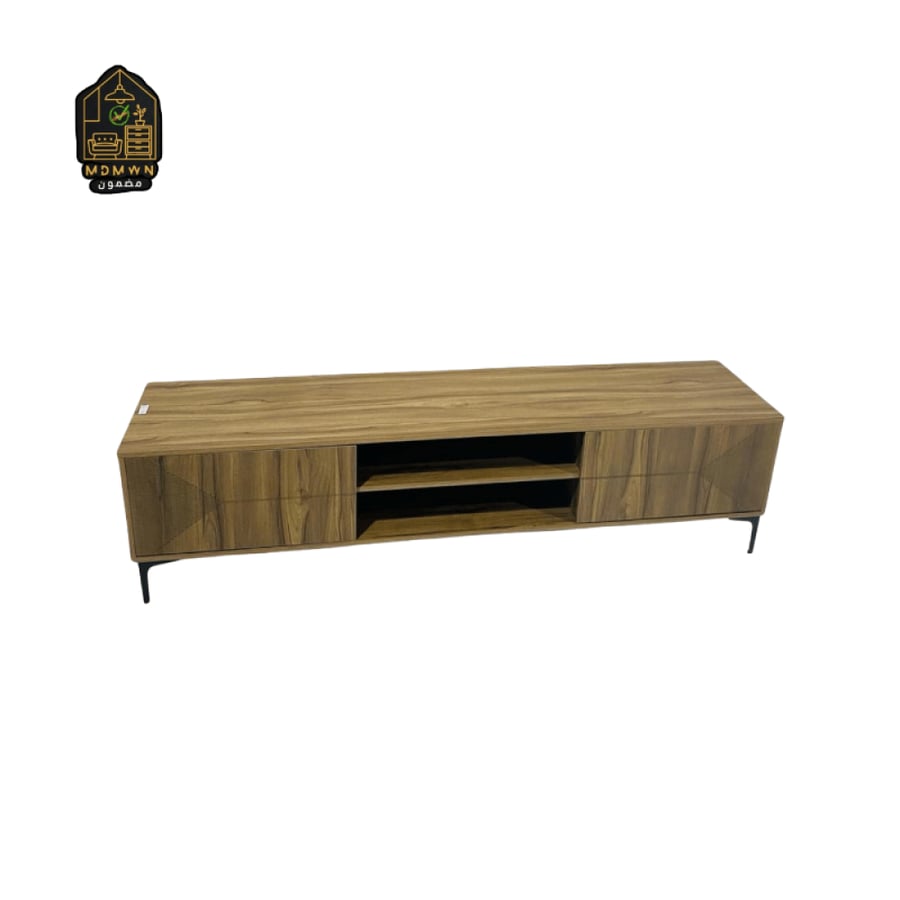 Vintage Line TV Table with Marble Design and Multicolor 160cm