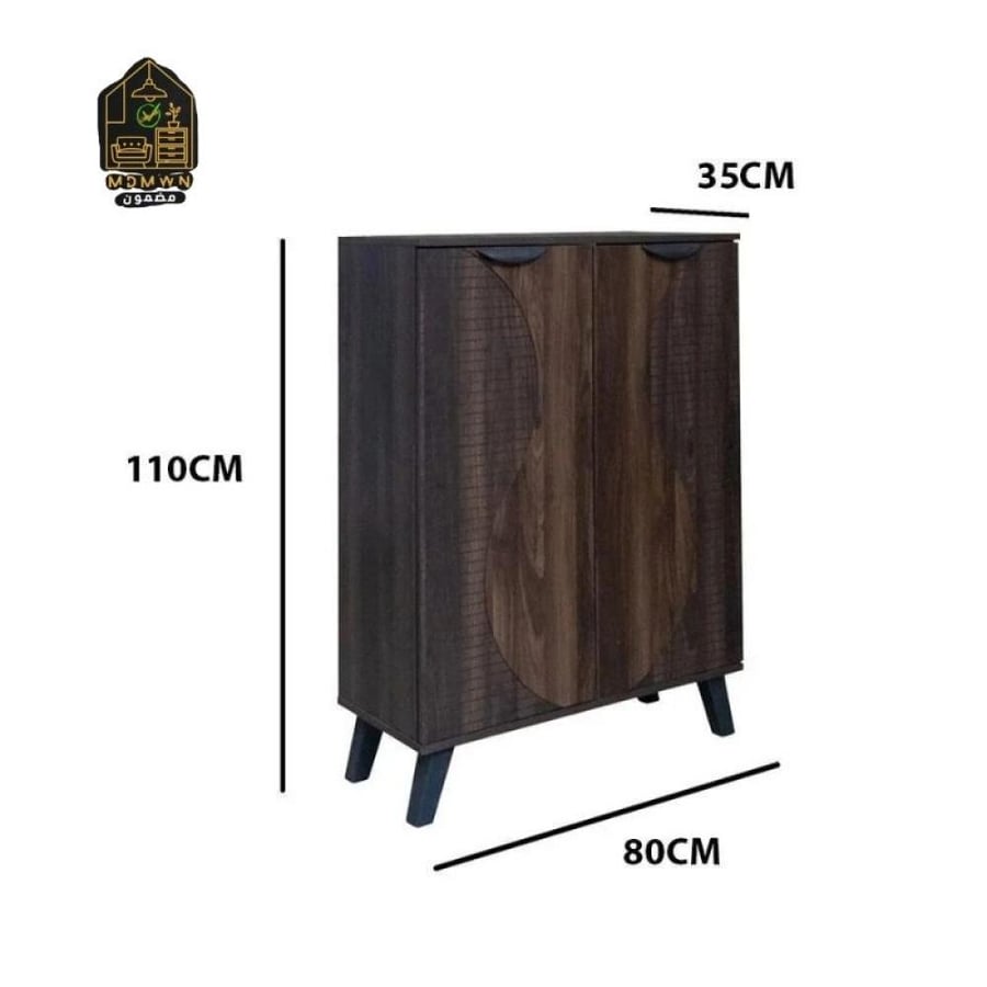 Modern TV table and shoe storage cabinet coordination set