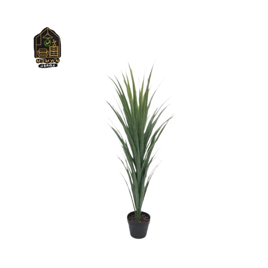Modern artificial plant with green leaves