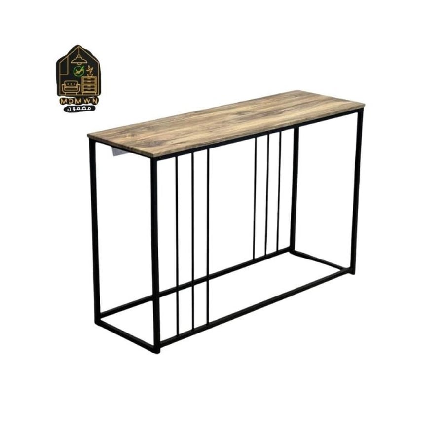 Iron and wood console with a stylish modern design