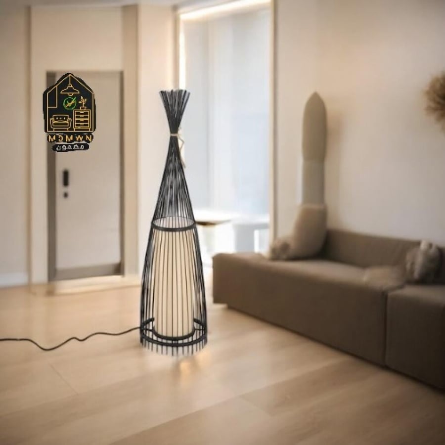Black floor light