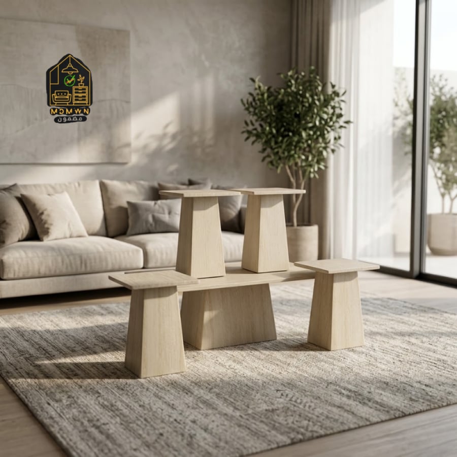 طقم طاولات شاي عصري تصميم مميز الوان