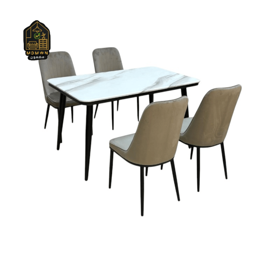 طقم طاولة طعام رخامية