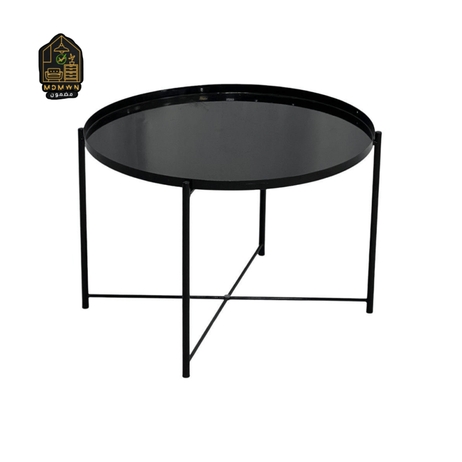 Modern circular serving table