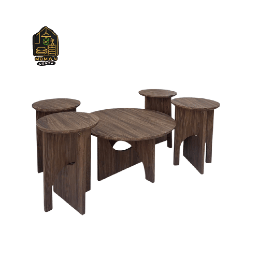 طقم طاولات وخدمة دائرية بتصميم عصري