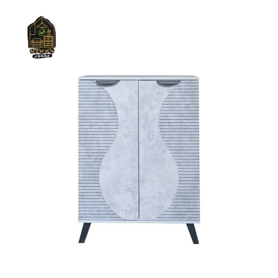 Modern TV table and shoe storage cabinet coordination set