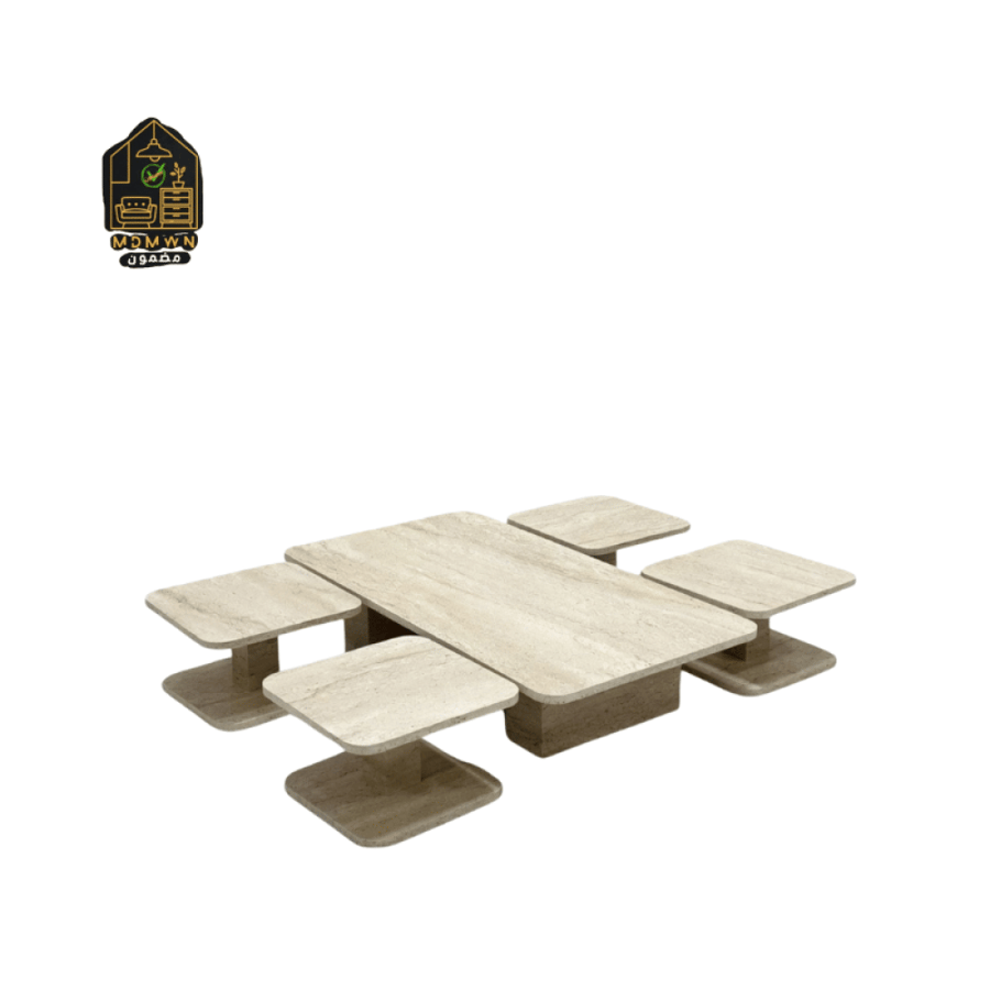 Turkish rectangular floor table set in multiple colors