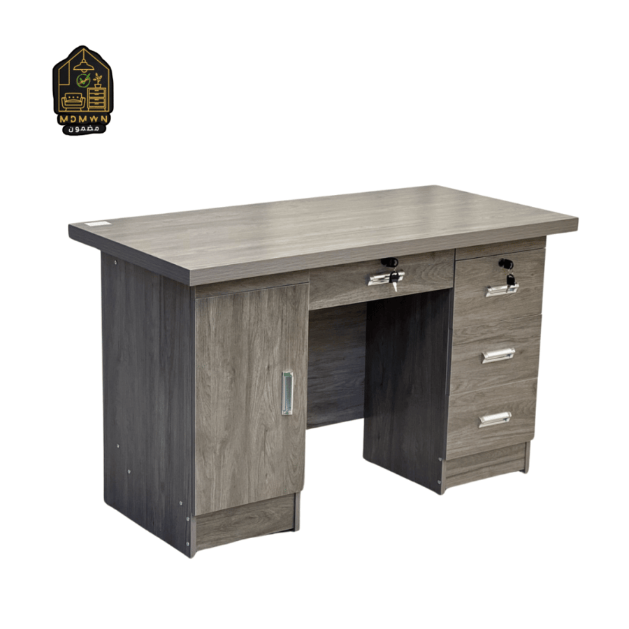Modern solid wood desk with 120cm drawers