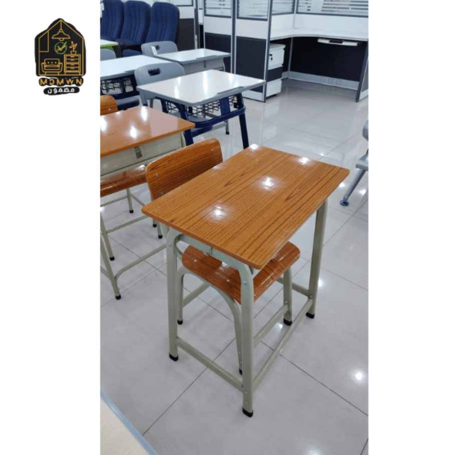 Wooden Metal Study Table and Chair Set (Classic Model)