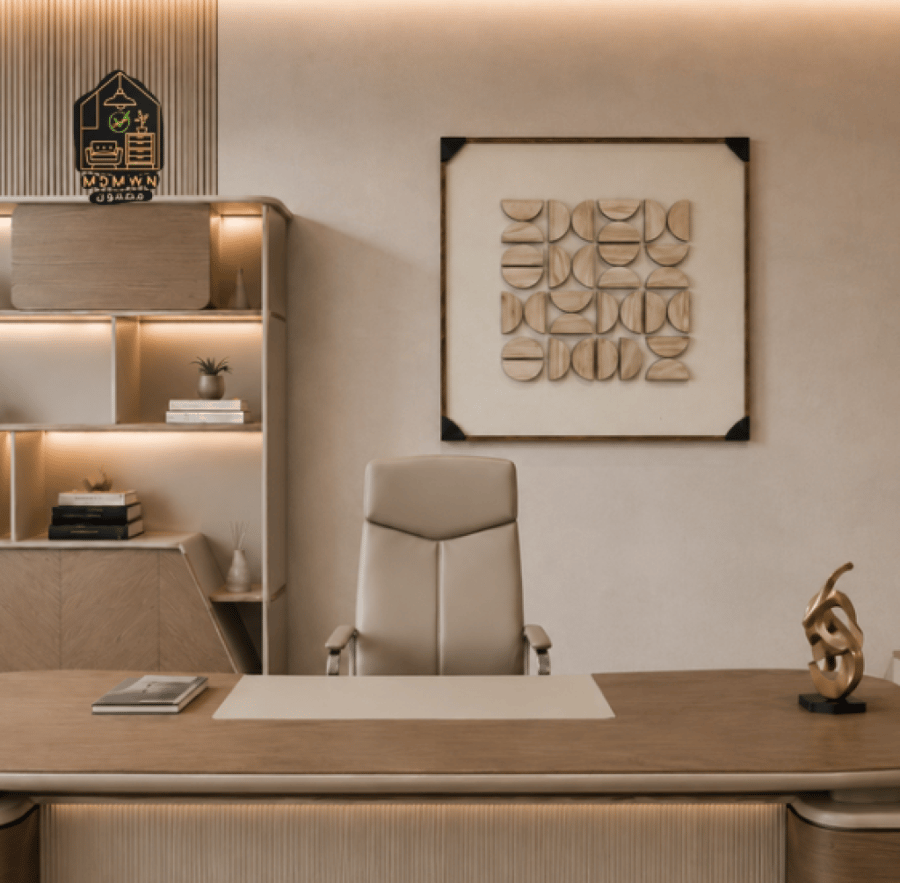 Modern floral relief wall art