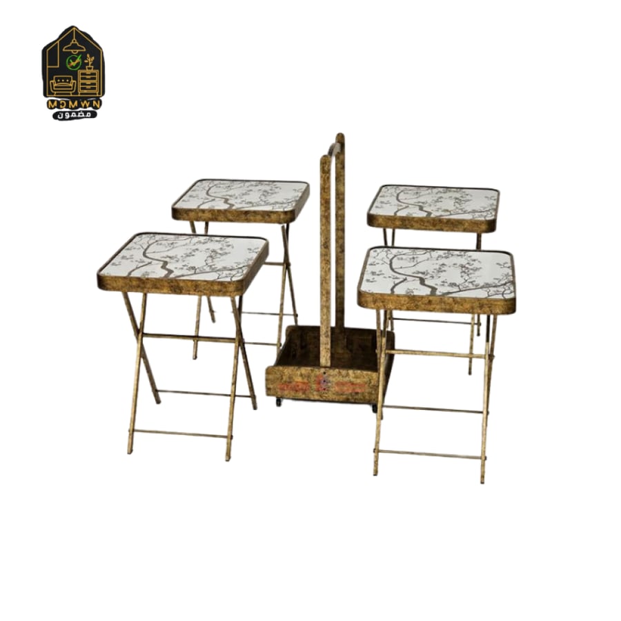 Tea table set with bag