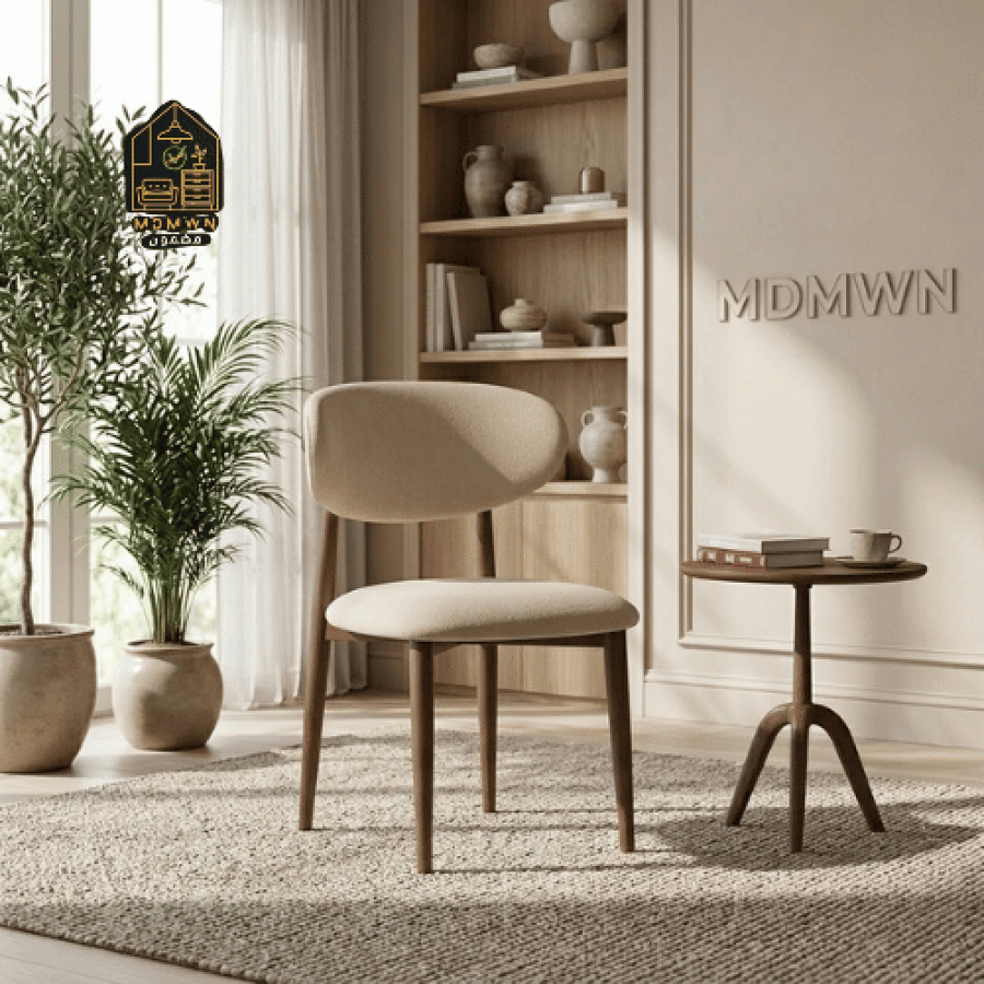 A chair with a simple and modern design