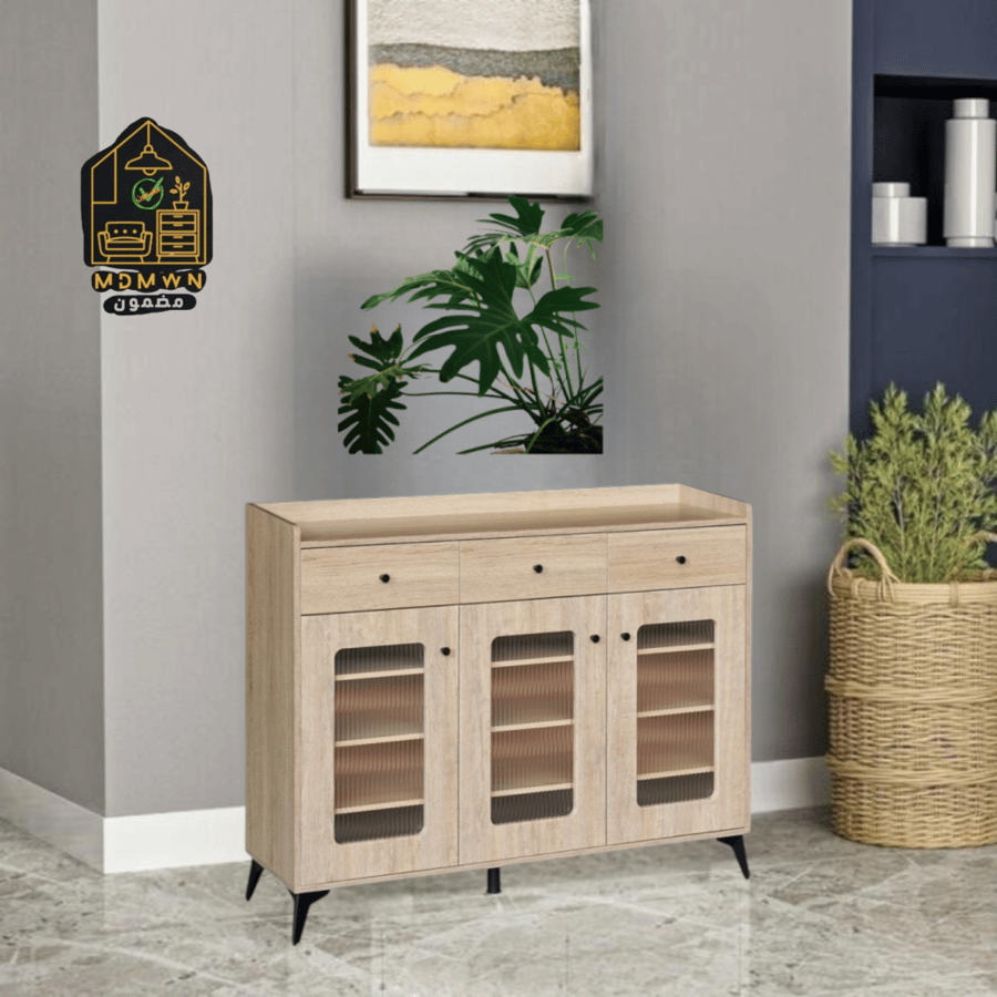 120 cm gray multi-purpose wardrobe