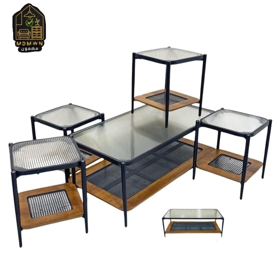 طقم طاولات خدمة مستطيل مودرن