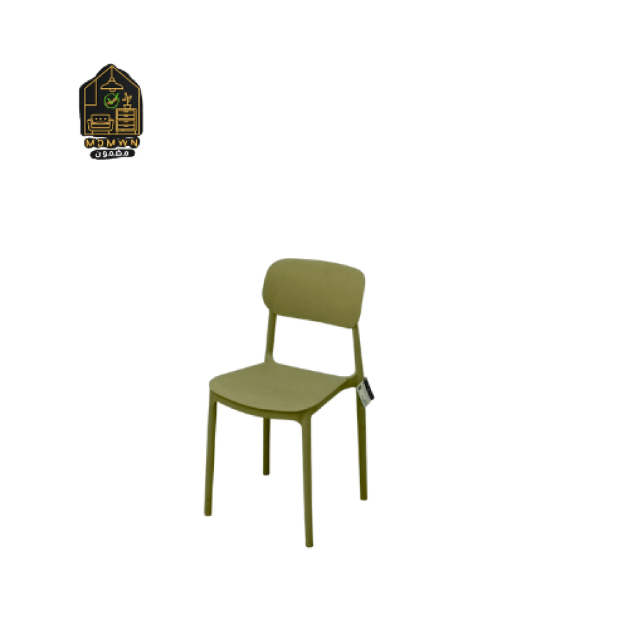 كرسي بلاستيك عصري بتصميم بسيط