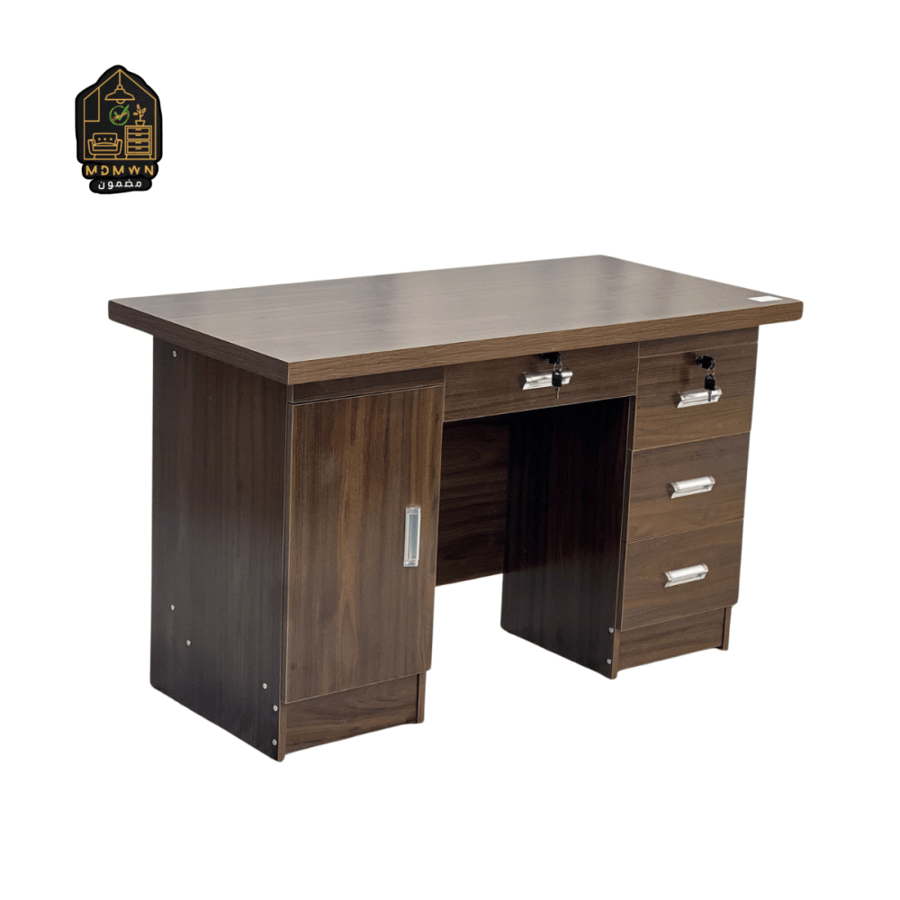 Modern solid wood desk with 120cm drawers
